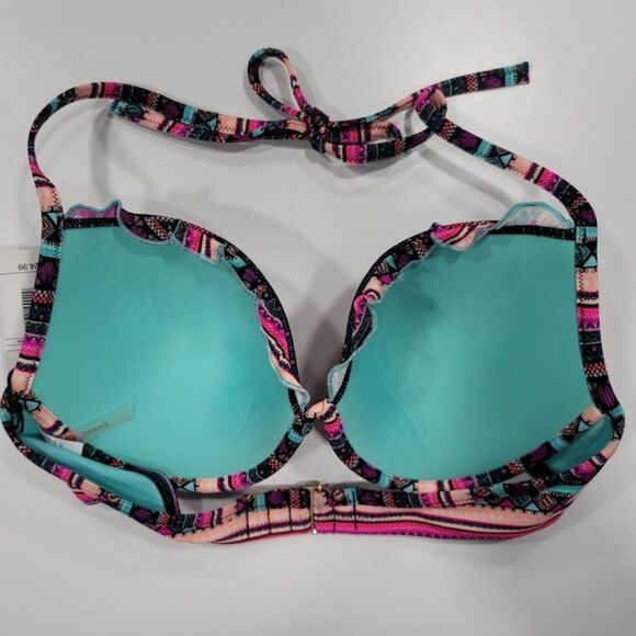 Shade & Shore Stripe Cabana Bikini Top - Picture 7 of 9